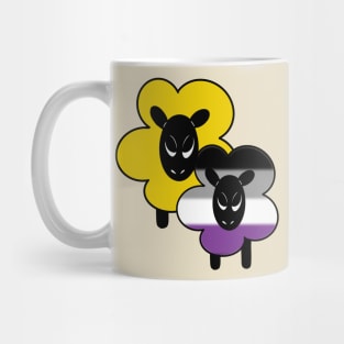 Proud Asexual Ally Rainbow Sheep Mug